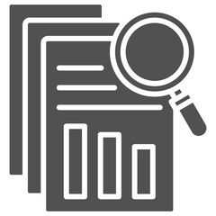 Data Analytics Glyph Icon