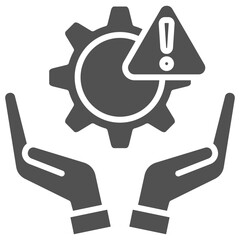 Risk Management Glyph Icon