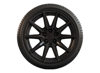 black vehicle wheel