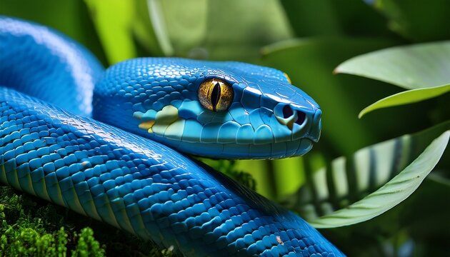 green snake on a branch