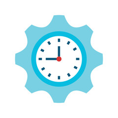 vector image clock icon with white background