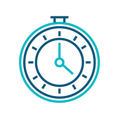 Vector image of stopwatch icon with white background