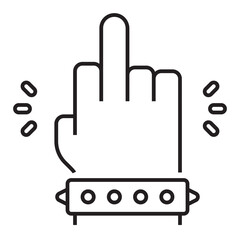 hand cursor icon vector illustration