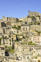 Obraz premium Europäische Kulturhauptstadt 2019, Sassi von Matera, Matera, Ba