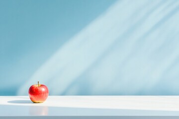 single rests on pristine white desk in empty sunlit classroom offering ample copy space symbolic of teacher dedication