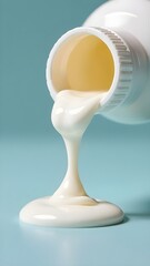 The cream is leaking out of the jar