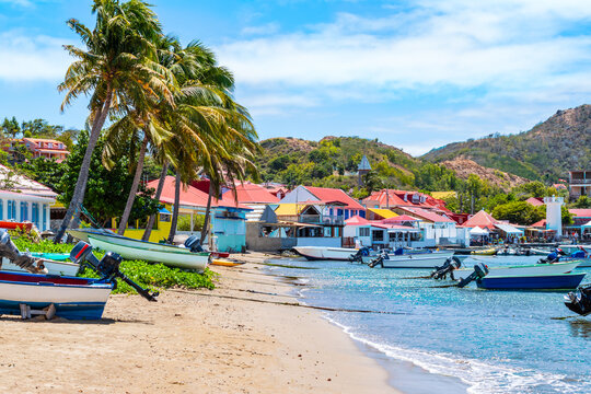 Beach at Harbor of Terre-de-Haut, Guadeloupe