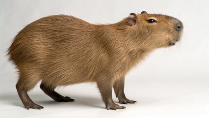 Fototapeta premium Capybara on studio background 