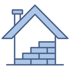 Bricks Blue Icon