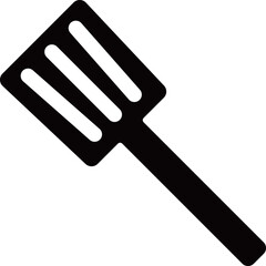 フライ返しのアイコン　モノトーン