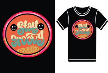 T shirt design concept with typography style in fashion apparel template
