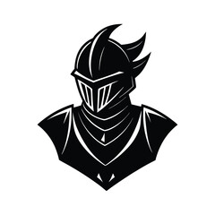 knight head silhouette art