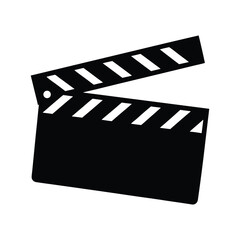 movie clapper silhouette art
