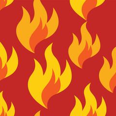 Red fire pattern design vector art illustration