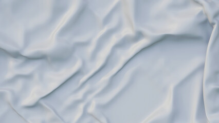 White cloth waves background texture. Elegant silk white texture. Glossy soft waves texture background. Seamless background texture. Fabric texture background.