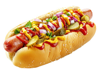 Isolated Gourmet Hot Dog