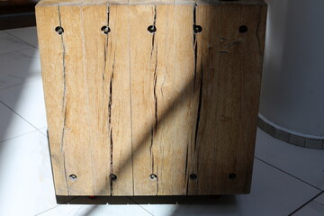 Texture of products made from boards and beams.