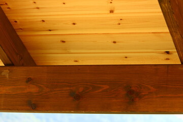 Texture of products made from boards and beams.