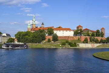 Krakau, Krakow, Fluss Weichsel, Königsschloss auf dem Wawel