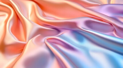 Fototapeta premium Lustrous Satin Fabric in Vivid Colors
