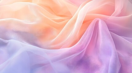 Obraz premium Pastel Tulle Fabric Background