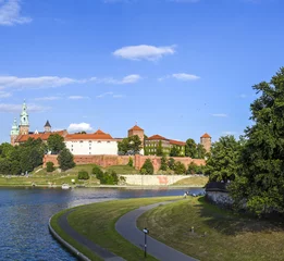 Krakau, Krakow, Fluss Weichsel, Königsschloss auf dem Wawel