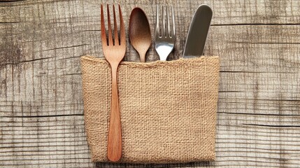 A napkin meticulously folded into a sophisticated pocket for silverware placement.