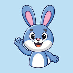 Cartoon Bunny Cute Rabbit Adorable Pet Illustration