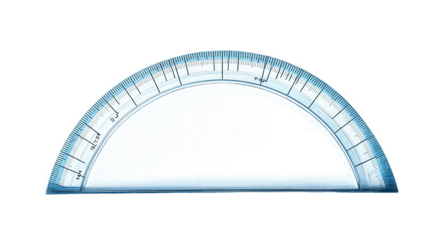 metal ruler on white background