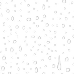 Water drops isolated on a white background. A high quality PNG image capturing clear, fresh droplets in various sizes, symbolizing purity, freshness, and hydration. Perfect for design.
