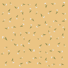 Floral background 14 for wrapping design, packaging or printing on textile, wallpaper. Vector illustration. Seamless pattern