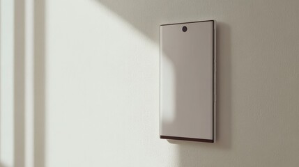 Minimalist Wall Panel with Soft Shadow and Natural Light Creating a Vogue Atmosphere in a Contemporary Interior Design Setting for Modern Homes