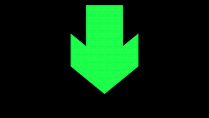 Green directional arrow icon. Computer generated 3d render