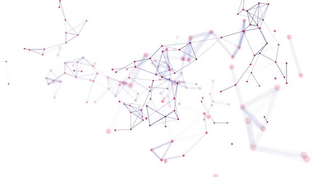 video, link, connessione, network, molecole, collegamenti, particelle