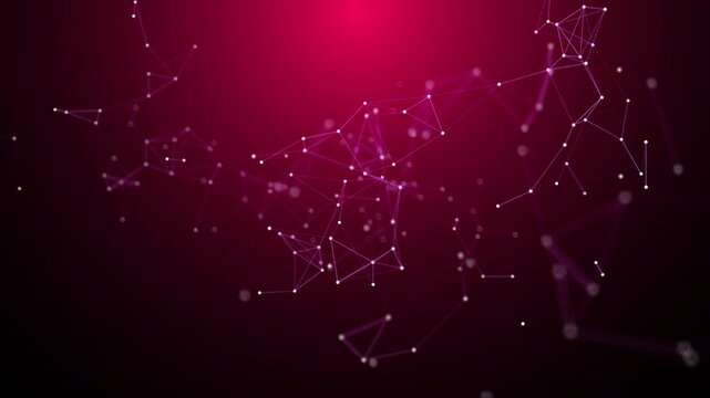 video, link, connessione, network, molecole, collegamenti, particelle