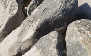 Stone texture, grey background