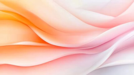 Abstract Pastel Waves: A Dreamy Swirl of Peach, Pink, and White