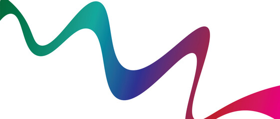 Abstract gradient element with lines and waves. Vector illustration of background.