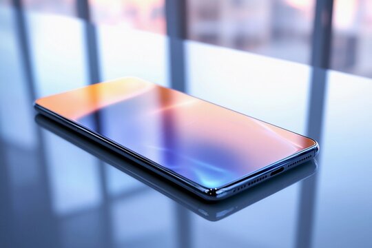 A cutting-edge smartphone featuring a seamless edge-to-edge display