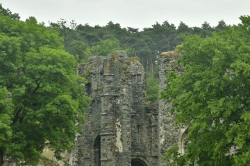 Fototapeta premium Les imposantes ruines de l'abbaye de Villers-la-Ville 