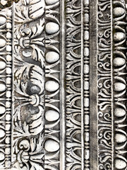 Close-Up Of Ancient Roman Stone Carving With Ornate Floral And Geometric Motifs, Found Outdoors In Turkey, Reflecting Classical Art, Ideal For Education, Tourism, History Projects, And Culture