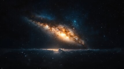 Cosmic Panorama: A Celestial River of Stars and Nebulae