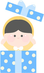 어린이날 어버이날 선물상자 귀여운 어린이 선물 일러스트