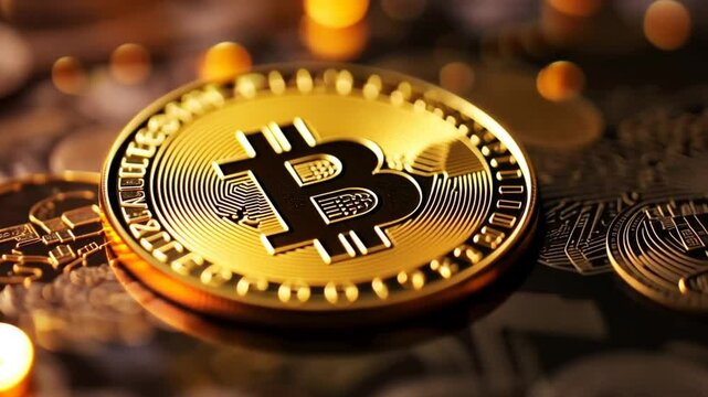 Kryptow&auml;hrung Bitcoin gl&auml;nzt im Licht