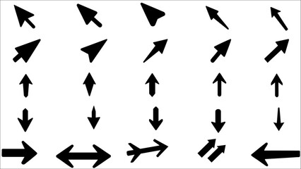 Vector Arrow Icons Set – Assorted Directions and Styles