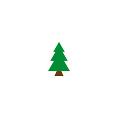 Christmas tree icon vector symbol eps10