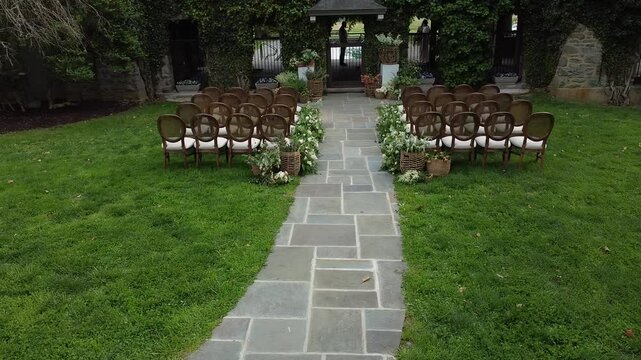 Wedding Ceremony aerial