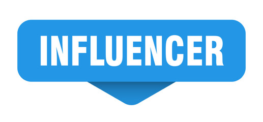 influencer sticker. influencer sign on transparent background