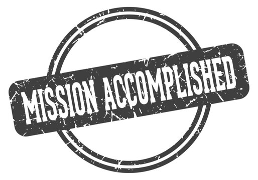mission accomplished stamp