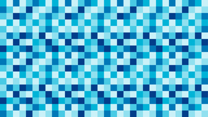 Seamless pixel blue pattern. Abstract vector background. Mosaic texture. Geometric minimalistic wallpaper.